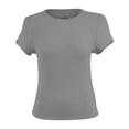 thumbnail image 1 of Playera George para Mujer, Manga Corta Con Escote Redondo Gris J Talla CH, 1 of 4