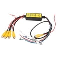 thumbnail image 1 of 4 Way Backup Camera Video Switcher, Video Switcher 4 Input 1 Output Precise Control High Security  for Trucks, 1 of 7