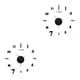 thumbnail image 1 of Reloj de pared eléctrico Billuyoard de Acero inoxidable Negro 2Conjunto, 1 of 6