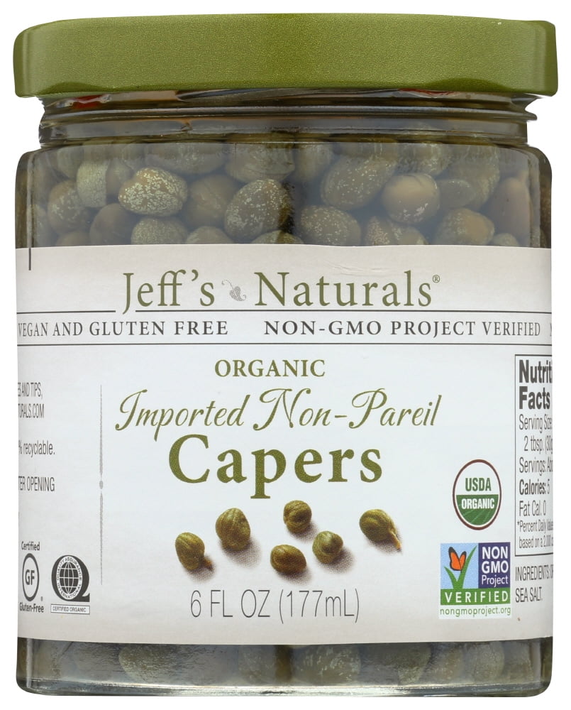 Jeff's Natural Imported Non Pareil Capers, 6 oz