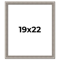 19x22 Frame Grey Real Wood Picture Frame Width 1.25 inches | Interior Frame Depth 0.5 inches | Hans