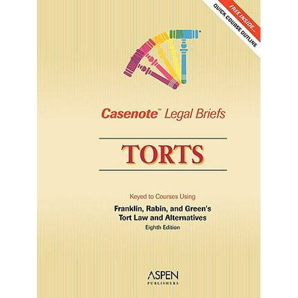 Pre-Owned Torts: Keyed to Courses Using Franklin, Rabin, and Green's Tort Law and Alternatives (Paperback) 0735561680 9780735561687