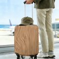 thumbnail image 3 of Stretch Luggage Cover S(18-20in)– Elastic Travel Suitcase Protector with Handle Openings & Bottom Closure, Washable Polyester Spandex Suitcases Cover, Wood Grain Print, 3 of 5