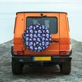 thumbnail image 6 of Susaid star Skull flower crystal Print Tire Covers,Waterproof Anti-UV Snow Sun Rain Tire Covers for RV,Truck, SUV, Trailer, Camper-14 inch, 6 of 6