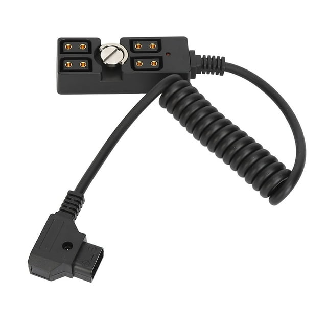 D Tap Male To 4 Port Female Splitter, D Tap Male To 4 Port Female Connector 1/4 Inch Screw PU for V Mount Camera