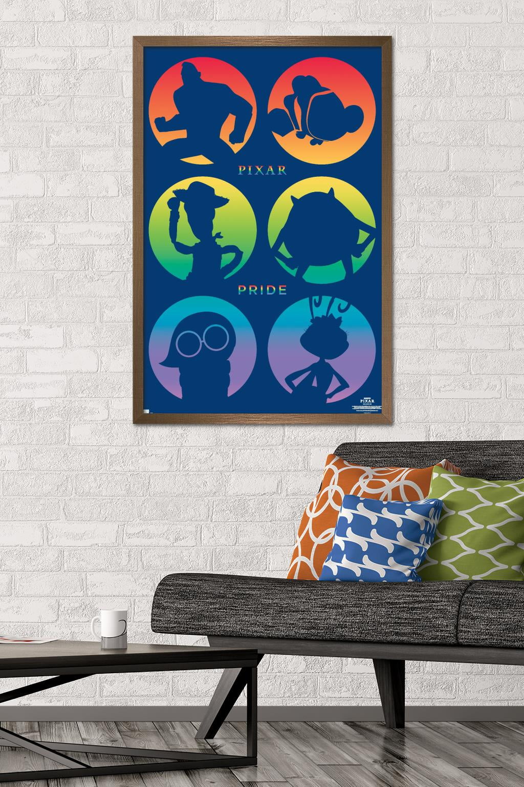 Disney Pixar - Character Pride Wall Poster, 22.375" x 34" Framed