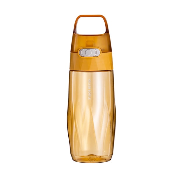 Billuyoard Sippy Cup Portable Conveniente Multifuncional Botella de agua de gran capacidad Botellas deportivas a prueba de fugas Deportes para el hogar Teteras Amarillo 700ml Billuyoard HA080677-03