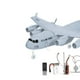 thumbnail image 4 of Avión C-17 RC, Avión de control remoto de 2,4 GHz 2 canales, Avión de transporte militar, Avión RC de ala fija de espuma EPP, fácil de volar para Conjunto estándar Sunnimix Aviones RC, 4 of 7