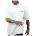 thumbnail image 1 of toraway T-Shirts for Men Male Oversize Spring and Summer Trend Young Large Size Pattern Printing Short Sleeve T Shirt Top L, 1 of 4