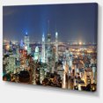 thumbnail image 2 of Montreal at Dusk Panorama - Landscape Canvas Art Print, 2 of 4