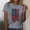 Gray, variant on Women Plain Short Shirt Sleeved Tops Womens Casual T-Shirt Crew Neck T-Shirt White Size S