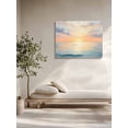 thumbnail image 5 of Ocean Sunset Wall Art for Living Room,Canvas Picture Wall Decor for Bathroom Bedroom,Modern Orange Blue Oil Painting Seagull Painting Artwork for Office Kitchen Hallway Dining Room Home Decor 20"x24", 5 of 8