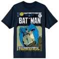 thumbnail image 5 of Batman Leaping Into Action Comic Cover Art Crew Neck Short Sleeve Navy Men's T-shirt
-Medium, 5 of 7