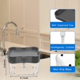 thumbnail image 4 of Dispensador de jabón de 2 uds, soporte para esponja, dispensador de jabón para lavar platos, dispensador de jabón de 13 onzas para Cocina, 4 of 5