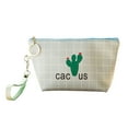 thumbnail image 2 of Portable Waterproof Cosmetic Bag Handbag Storage Makeup Bag for Girls Cactu (Blue), 2 of 2