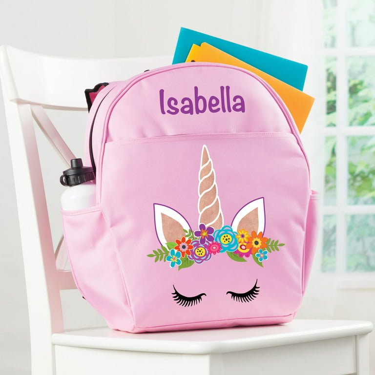Angels By Accessorize Kids Pink Fluffy Unicorn Backpack