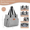 thumbnail image 2 of Bolsa Térmica HSHRICH Grande 14L Aislada para Mujer a Rayas, 2 of 6