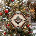 thumbnail image 6 of Welcome Sign for Front Door,Brown Teal Red Boho Round Metal Welcome Front Porch Decoration,Ethnic Vintage Geometric Abstract Wall Hanging Sign for Living Room Kitchen Hallway Housewarming Gift 6'', 6 of 9