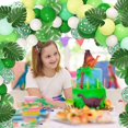 thumbnail image 5 of Suministros de decoración para fiesta de cumpleaños de dinosaurio YONGSHENG Kit de guirnalda de arco de globos de dinosaurio, 5 of 5