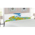 thumbnail image 2 of Egyptian Print Headboard, Contemporary Illustration of Egyptian Woman Pharaoh with Her Crown Queen, Upholstered Decorative Metal Bed Headboard with Memory Foam, King Size, Multicolor, by Ambesonne, 2 of 4