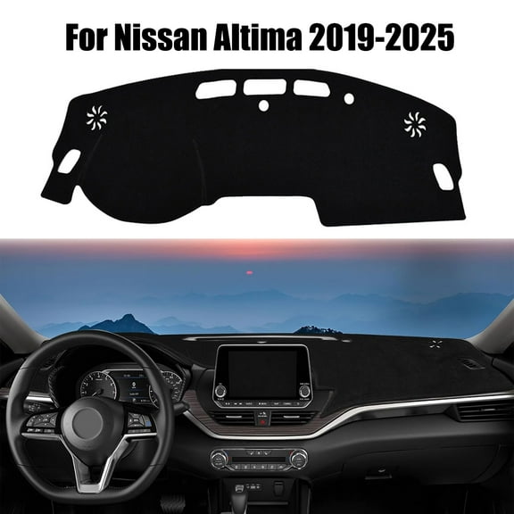 JJMY For 2019-2025 Nissan Altima Car Dashboard Cover Dash mat Non slip Pad