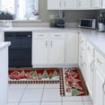 thumbnail image 4 of Kitchen Rug Mat Christmas Gnome and Snowman, Set of 2, Anti-Fatigue Non-Skid Washable Kitchen Runner Rugs, Red Truck Buffalo Plaid Soft Comfort Rug for Kitchen, Floor Home, Front of Sink, Laundry, 4 of 6