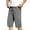 Gray, variant on Mens Capri Pants Plus Size Dry 3/4 Length Shorts Elastic Waist Zipper Pocket Hiking Pants for Outdoor Workout Casual Wear,L-4XL