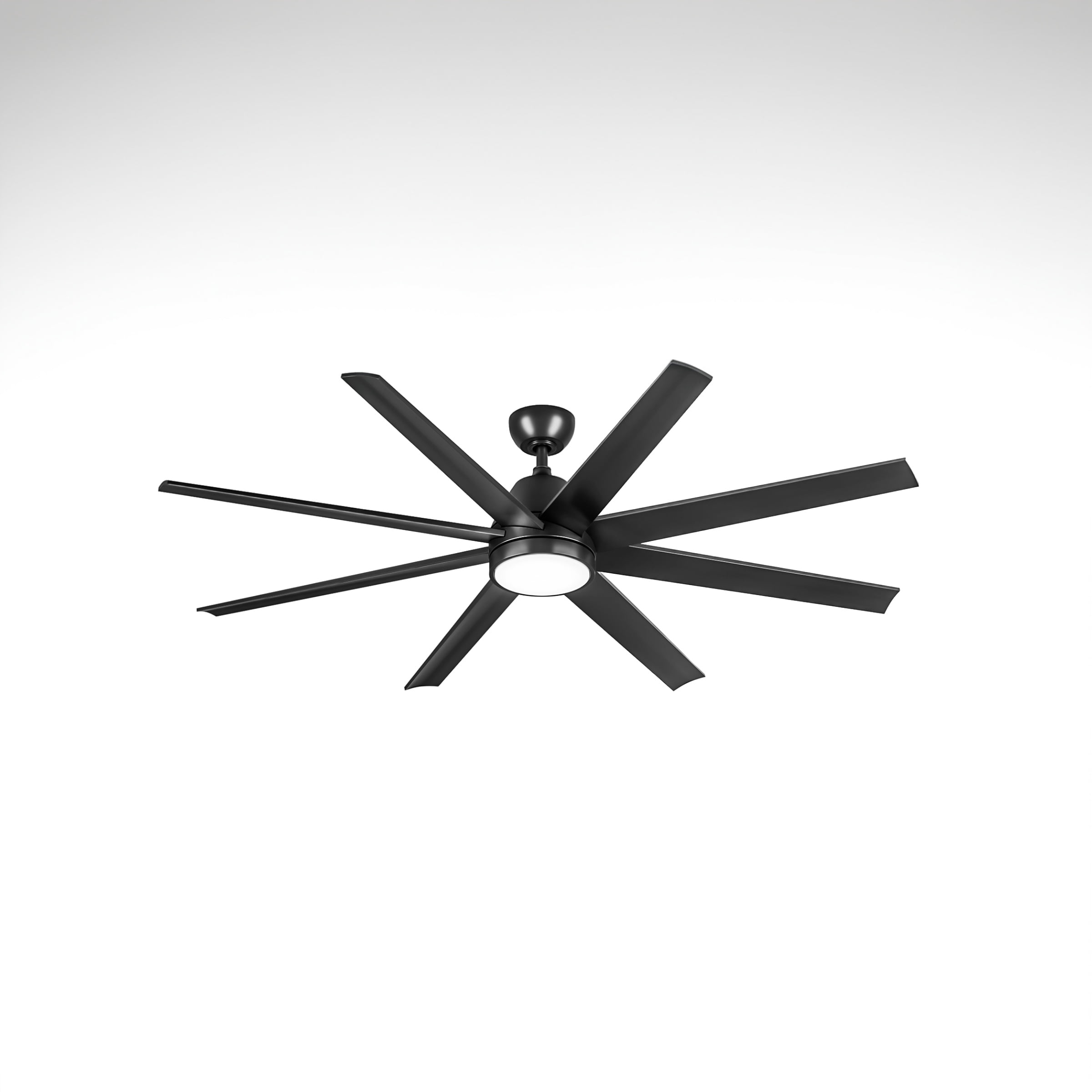 Dextrus 65-Inch 8-Blade Black Ceiling Fan with LED Light, 6-Speed Quiet DC Motor, Tri-Color Temperatures for Indoor/Outdoor Spaces