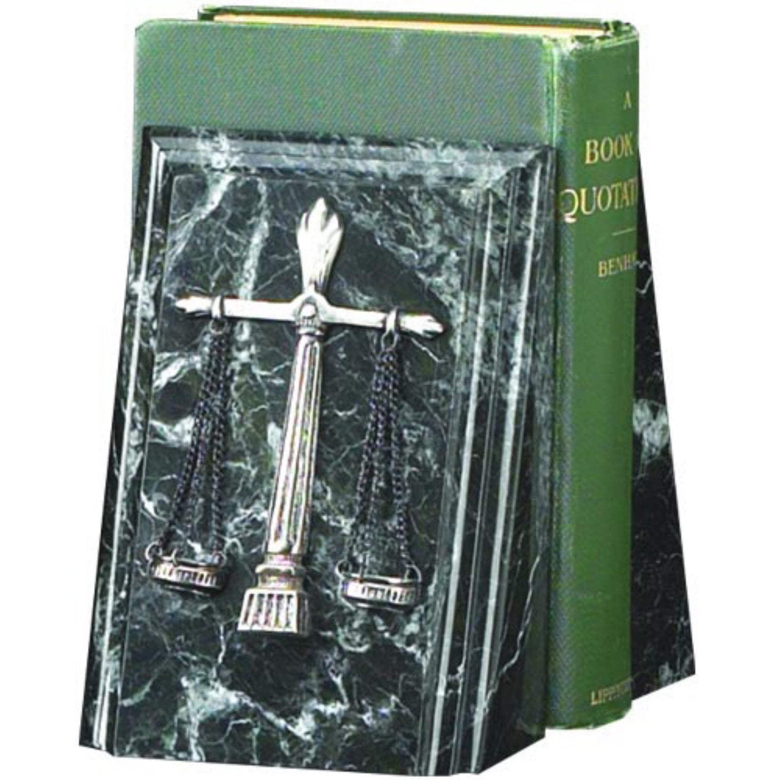 Black Marble Legal Bookends
