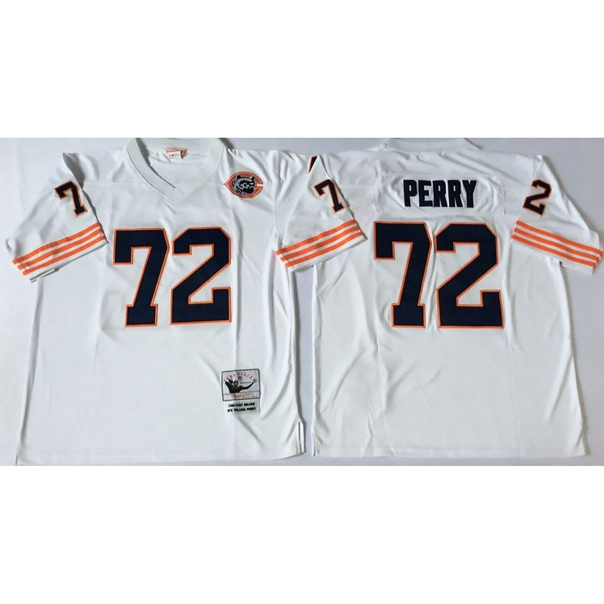 Mens Chicago Bears Perry #72 Vintage Football Jersey White A1