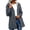 Gray—Jackets for Women, variant on Womens Rain Jackets Lightweight Hooded Windbreaker with Striped Lining Mid Long Zip Up Hoodies Casual Spring Fall Outdoor Jacket with Pocket Relax Fit Rain Coats Beige XXL