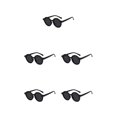 thumbnail image 2 of Qarigey Gafas de sol redondas para niños Gafas para bebés Ropa facial Accesorios para protección de ojos Negro brillante Gris Type2 NO2, 2 of 6