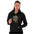 thumbnail image 3 of In Him Through Him Christian Cross Unisex Plus Fleece Graphic Hoodie Brisco Brands 5X, 3 of 5