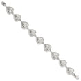 thumbnail image 3 of Sterling Silver Heart Bracelet - 11.7 Grams - 7 Inch - Lobster Claw - Measures 13mm Wide, 3 of 3