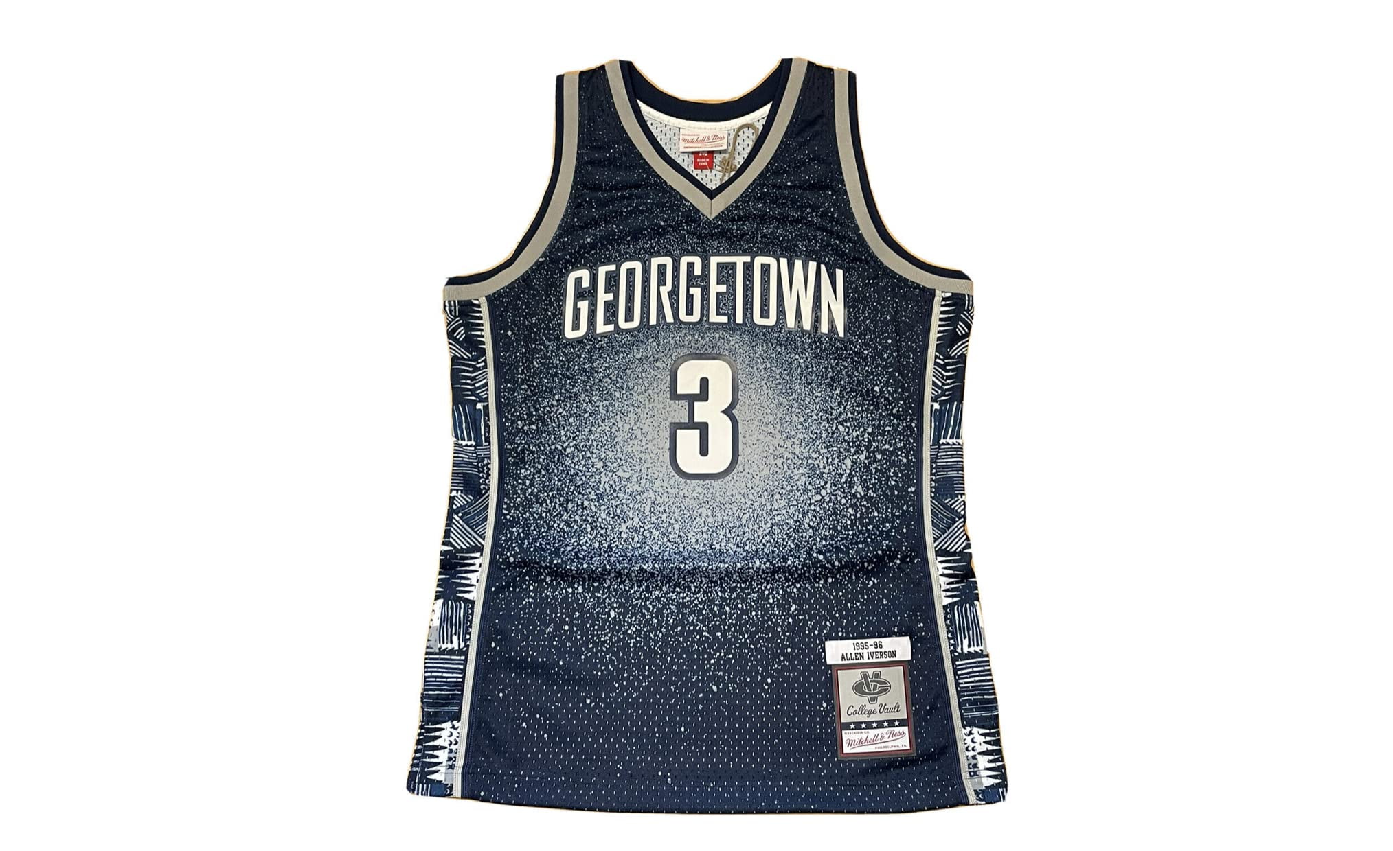 Allen Iverson Georgetown Hoyas Navy Blue Jersey