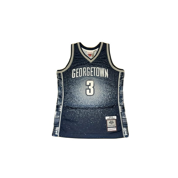 Mitchell & Ness Allen Iverson Georgetown Hoyas 1995-96 Navy Gradient Swingman Jersey Medium