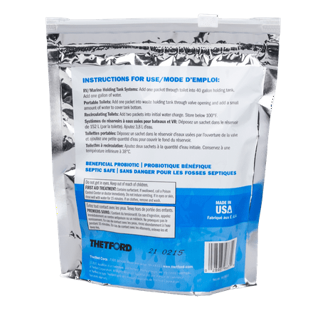 Thetford 96631 AquaMax Waste Holding Tank Treatment Drop-Ins - Spring Showers - 16 Ct