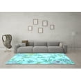 thumbnail image 3 of Ahgly Company Indoor Rectangle Floral Light Blue Coastal Area Rugs, 8' x 12', 3 of 4