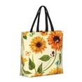 thumbnail image 2 of Xecao Sunflowers And Butterflies for Tote Bag: spacious with inner pockets, ideal for work, shopping, or travel., 2 of 9