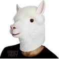 thumbnail image 1 of ZHAOCHENG Fiesta de disfraces de Halloween Máscara de cabeza de animal de látex Alpaca Llama Disfraz, 1 of 5