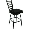 thumbnail image 2 of Outdoor or Indoor Metal Counter 26" Bar Stool - Jordan - Black Fabric - Black, 2 of 3