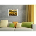 thumbnail image 4 of Sunset on the Vineyard - Italy - Italian Villa Vineyards Cypress Trees - From an Original Watercolor Painting by Robin Wethe Altman - Bamboo Fine Art 290gsm Paper (Unframed) 17x22in, 4 of 4
