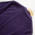 thumbnail image 5 of WMTBSRSW Men's Crewneck Sweatshirt Sherpa Lined Casual Fleece Pullover Long Sleeve Warm Lightwieght Sweater Sweatshirts Purple L, 5 of 8