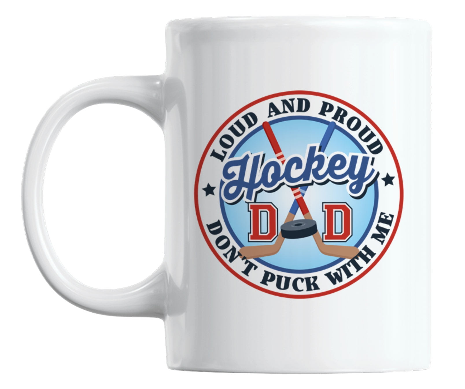 Perfect gift for dad 11oz or 15oz tea cup Awesome ice hockey dad Coffee mug Sport dad