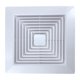 thumbnail image 1 of Cubierta de ventilador de escape de baño Cubierta de rejilla de ventilador de techo de baño Reemplazo cuadrado 31 cm, 1 of 9