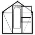 thumbnail image 4 of vidaXL Greenhouse with Base Frame Anthracite Aluminum 100.2 ft, 4 of 32