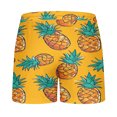 thumbnail image 3 of YOIAVAIOY Men Print Swim Trunks Drawstring Elastic Waist Quick Dry Beach Shorts with Mesh Lining Swimwear Bathing Suits Yellow XXL, 3 of 3