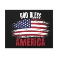 thumbnail image 2 of God Bless America On Black Background Canvas Wall Art for Home Decor Ready-to-Hang, 2 of 19