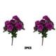 thumbnail image 5 of Advancent 2 piezas de plantas y flores artificiales para interiores o exteriores con elegantes flores falsas de bajo mantenimiento Decoración púrpura, 5 of 6