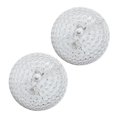 thumbnail image 3 of Elegant Designs 2 Light Elipse Crystal Flush Mount Ceiling Light 2 Pack, White, 3 of 4